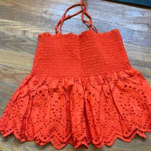 Forever 21 Coral Flirty Tank